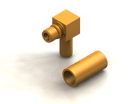 CR04 Series MMCX Right angle Cable Crimp Type Plug Conn.