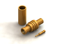 CR03 Series MCX Straight Cable Crimp Type Plug Conn.