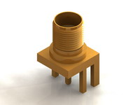 CR01 Series SMA SMT PCB Clip Type Jack Conn.