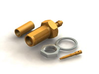 CR01 Series SMA Straight Cable Crimp Bulkhead Type Jack Conn.