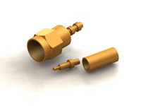 CR01 Series SMA Straight Cable Crimp Type Plug Conn.