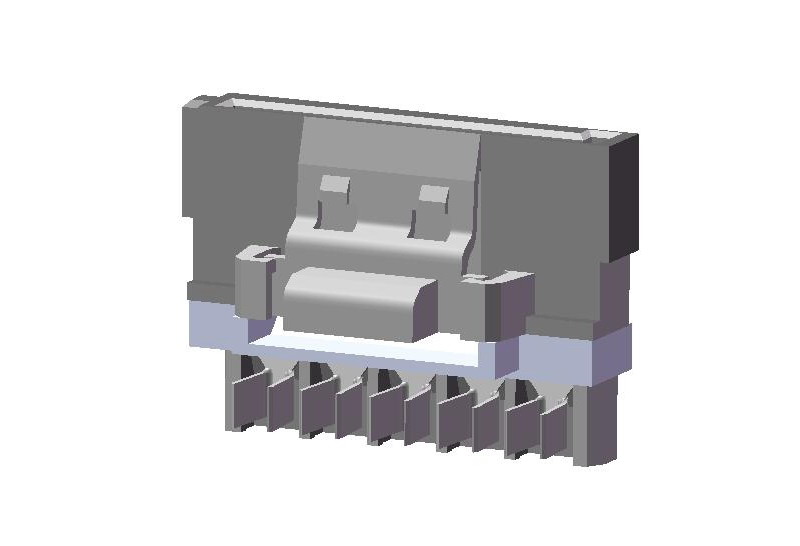 CI94 Plastic Latch Series 1.27mm(.050) Serial ATA Power Receptacle Connector Molding Type