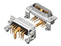 11W1 Series High Power D-Sub 20A Right Angle Type Plug Connector
