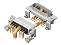 11W1 Series High Power D-Sub 40A Right Angle Type Plug Connector