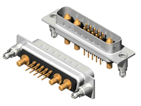 13W3 Series High Power D-Sub 20A Straight Dip Type Plug Connector