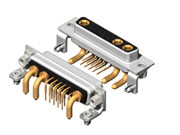 13W3 Series High Power D-Sub 20A Right Angle Type Receptacle Connector