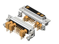 13W3 Series Coaxial D-Sub Right Angle Type Receptacle Connector