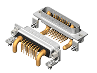 17W2 Series High Power D-Sub 40A Right Angle Type Plug Connector
