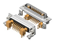 17W2 Series Coaxial D-Sub Right Angle Type Plug Connector