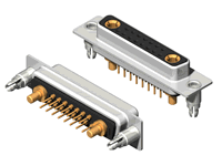 17W2 Series High Power D-Sub 20A Straight Dip Type Receptacle Connector