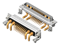 21W4 Series High Power D-Sub 20A Right Angle Type Plug Connector