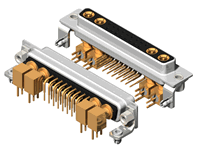 21W4 Series Coaxial D-Sub Right Angle Type Receptacle Connector