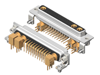 25W3 Series Coaxial D-Sub Right Angle Type Receptacle Connector