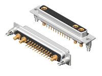 25W3 Series High Power D-Sub 20A Straight Dip Type Receptacle Connector