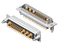 36W4 Series High Power D-Sub 20A Straight Dip Type Plug Connector