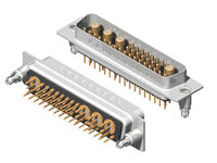 36W4 Series Coaxial D-Sub Straight Dip Type Plug Connector
