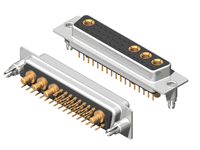 36W4 Series High Power D-Sub 20A Straight Dip Type Receptacle Connector