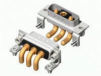 3W3C Series High Power D-Sub 40A Right Angle Type Plug Connector