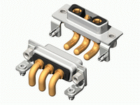 3W3C Series High Power D-Sub 40A Right Angle Type Receptacle Connector