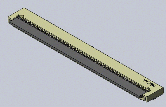 CF50 Series 1.0mm(.039")H=1.50 SMT ZIF One-Touch FFC/FPC Connectors