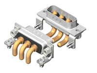 C3W3 Series High Power D-Sub 40A Right Angle Type Plug Connector
