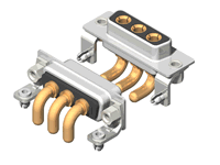 C3W3 Series High Power D-Sub 40A Right Angle Type Receptacle Connector