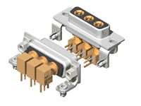 C3W3 Series Coaxial D-Sub Right Angle Type Receptacle Connector