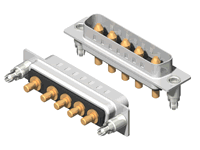 C5W5 Series High Power D-Sub 20A Straight Dip Type Plug Connector