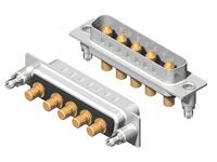 C5W5 Series High Power D-Sub 40A Straight Dip Type Plug Connector