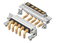 C5W5 Series High Power D-Sub 20A Right Angle Type Receptacle Connector
