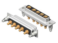 C5W5 Series High Power D-Sub 20A Straight Dip Type Receptacle Connector