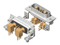 C7W2 Series Coaxial D-Sub Right Angle Type Plug Connector