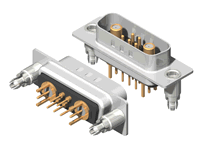 C7W2 Series Coaxial D-Sub Straight Dip Type Plug Connector