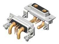 C7W2 Series High Power D-Sub 40A Right Angle Type Receptacle Connector