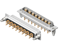 C8W8 Series Coaxial D-Sub Straight Dip Type Plug Connector