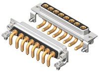 C8W8 Series High Power D-Sub 20A Right Angle Type Receptacle Connector
