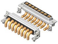 C8W8 Series High Power D-Sub 40A Right Angle Type Receptacle Connector