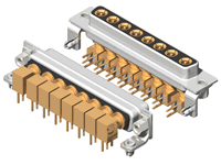 C8W8 Series Coaxial D-Sub Right Angle Type Receptacle Connector