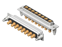 C8W8 Series High Power D-Sub 40A Straight Dip Type Receptacle Connector