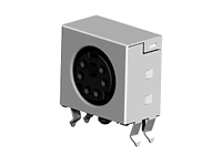 CE50 Series Right Angle Type Mini Circular DIP Receptacle Socket