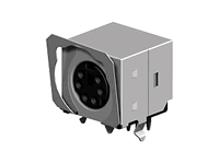 CE56 Series Right Angle DIP Shielded Mini Circular DIN Receptacle Socket