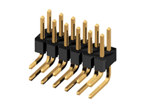 CH71 Series Dual Row Right angle DIP Type Board Mount Pin Headers