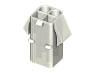 CP31 Series Power Connectors 6.3mm(.248) Wire to Wire Plug Housing