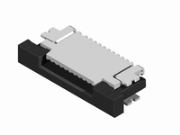 CF20 Series 1.0mm(.039") ZIF Right angle SMT Upside FFC/FPC Connectors