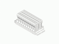CI11 Series 1.00mm(.039) Dual Row Wire to Board Crimp Housing