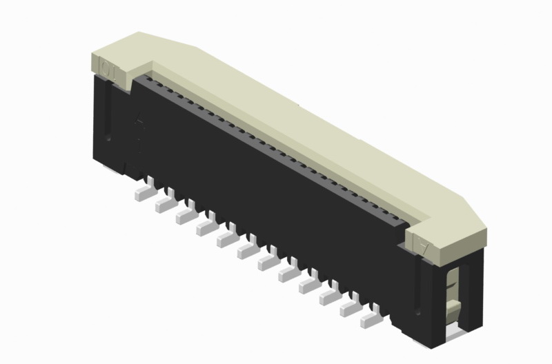 CF20 Series 0.5mm(.020) ZIF Straight SMT FFC/FPC Connectors
