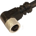 08FA4A1Z - M8 connectors, 90° with PVC moulded cable