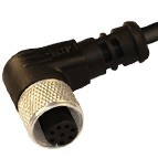 12FV8Q1Z - M12 connectors, 90° totally shielded