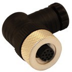 12FB12000 - M12 connectors, 90° field attachable (PG7)