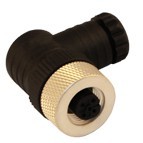 12FB5000 - M12 connectors, 90° Field attachable (PG7)